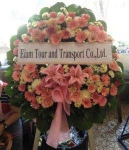 พวงหรีดวัดอาสาสงคราม อำเภอพระประแดง สมุทรปราการ จาก EIam Tourฯ