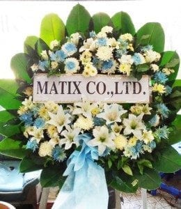 ส่งพวงหรีดวัดศิริพงษ์ธรรมนิมิต เขตบางเขน กรุงเทพ จาก MATIX CO.,LTD.