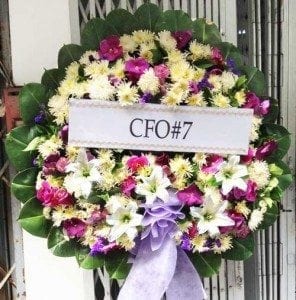 ร้านพวงหรีดวัดตรีทศเทพ พวงหรีดจาก CFO#7