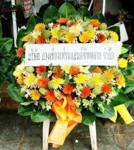 ส่งพวงหรีดวัดไทร เขตบางคอแหลม จากกวงเชียงเฟรมแอนด์ซัพพลาย