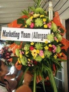 ส่งพวงหรีดวัดต.บ้านกอก อำเภอจัตุรัส จังหวัดชัยภูมิ จาก Marketing Team (Allergan)