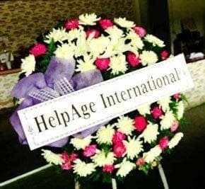 ร้านพวงหรีดวัดป่าซาง เชียงราย พวงหรีดจากHelpAge International