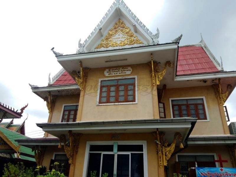 ศาลา วัดหนามแดง โดยร้านพวงหรีดธรรมะ