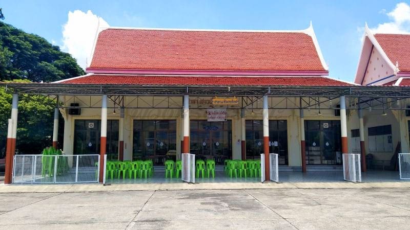 ศาลา วัดไพชยนต์พลเสพย์ โดยร้านพวงหรีดธรรมะ