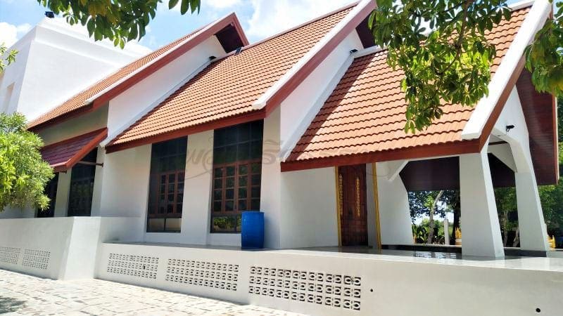 อาคารในวัด วัดไผ่เหลือง โดยร้านพวงหรีดธรรมะ