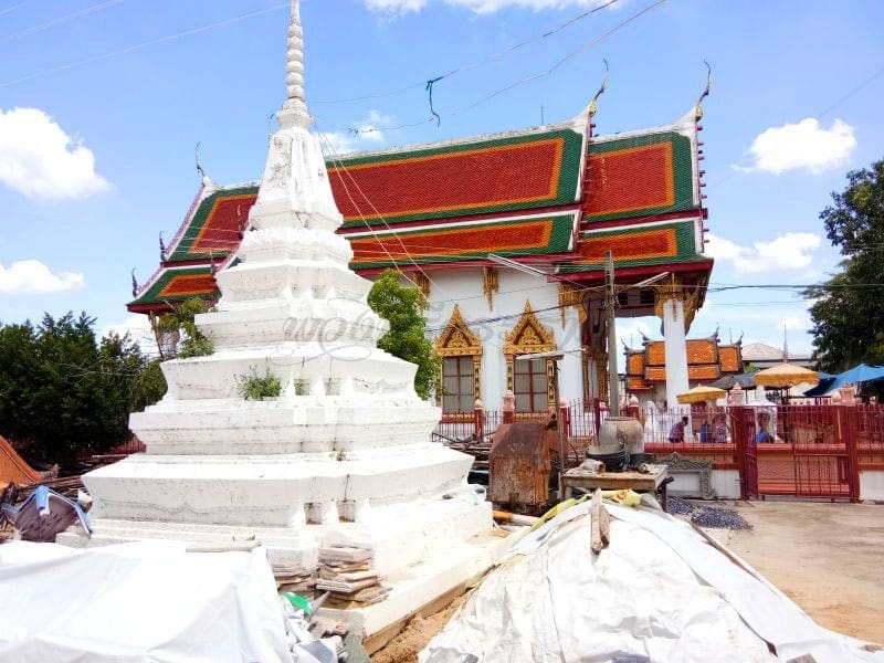 เจดีย์ วัดบางแพรกใต้ โดยร้านพวงหรีดธรรมะ